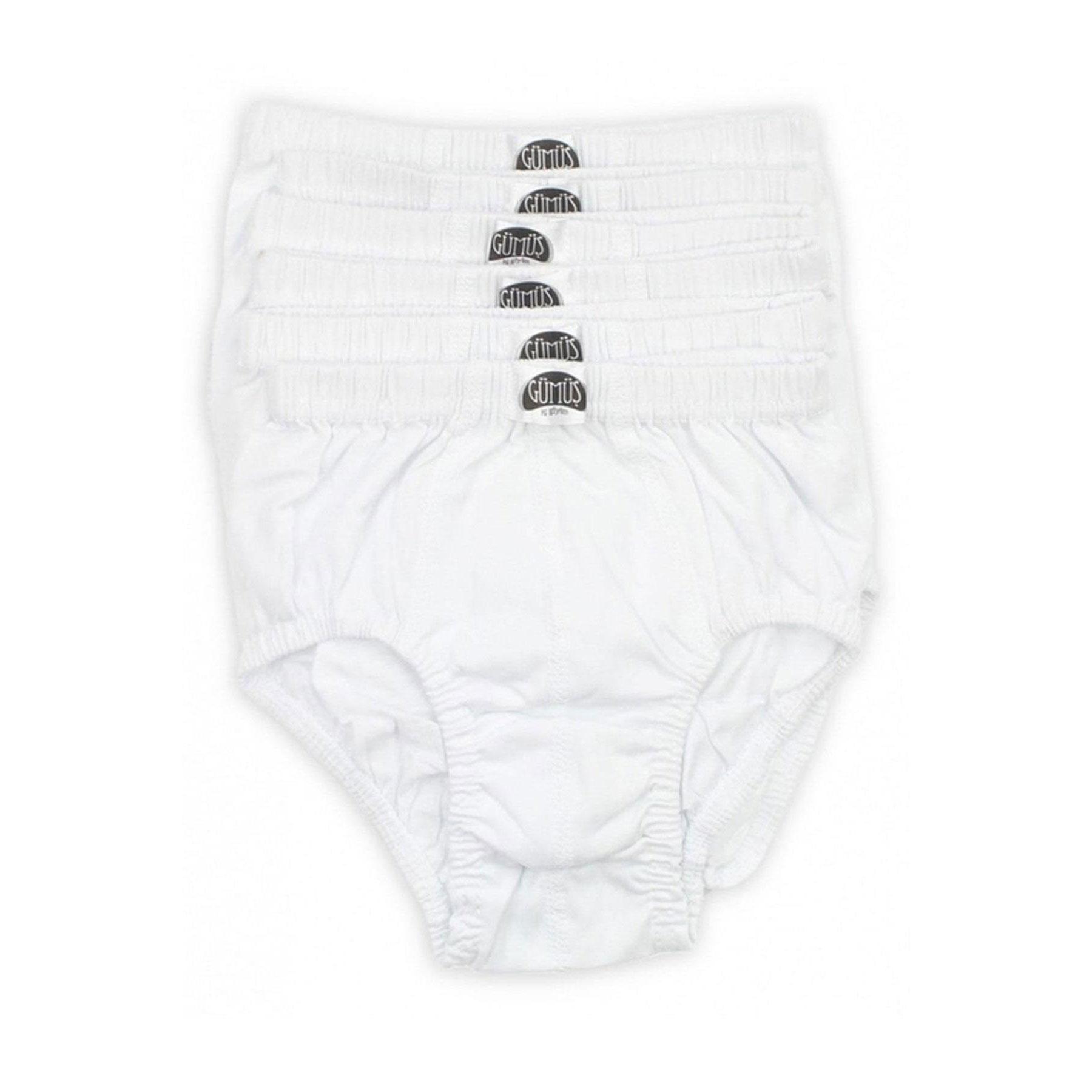 

Хлопковые трусы-слипы для мальчиков Silver Underwear, 12 шт. в упаковке 3-5 yaş белый