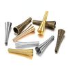 12 stücke Metall Frühling Trichter Form Spacer Perlen Kappen DIY Perlen Liefert Kegel Frühling Spule End kappen Für Schmuck Zeug zubehör