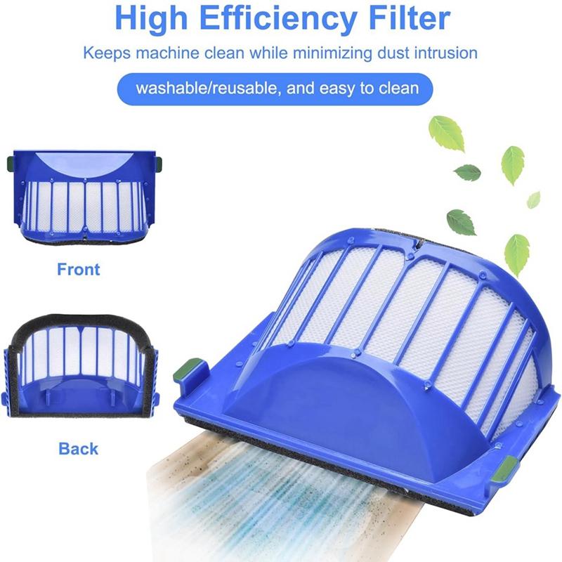 Replacement Parts For Irobot Roomba 600 Series 694 690 600 & 500 Series 595 585 564 Robot Vacuum Cleaner Brush Filters