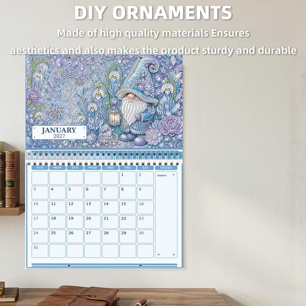 2027 Wall Calendar with Seasonal Flowers - DIY Gift, 15