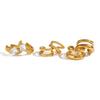 Xia Ling 18K Gold Stainless Steel No-Piercing Ear Cuff Earrings - European & American Style