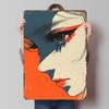 Anime Girl Profile Printed Poster Customized Wall Art Retro Vintage Metal Tin Signs for Decoration Bedroom Decorations Wand Deko