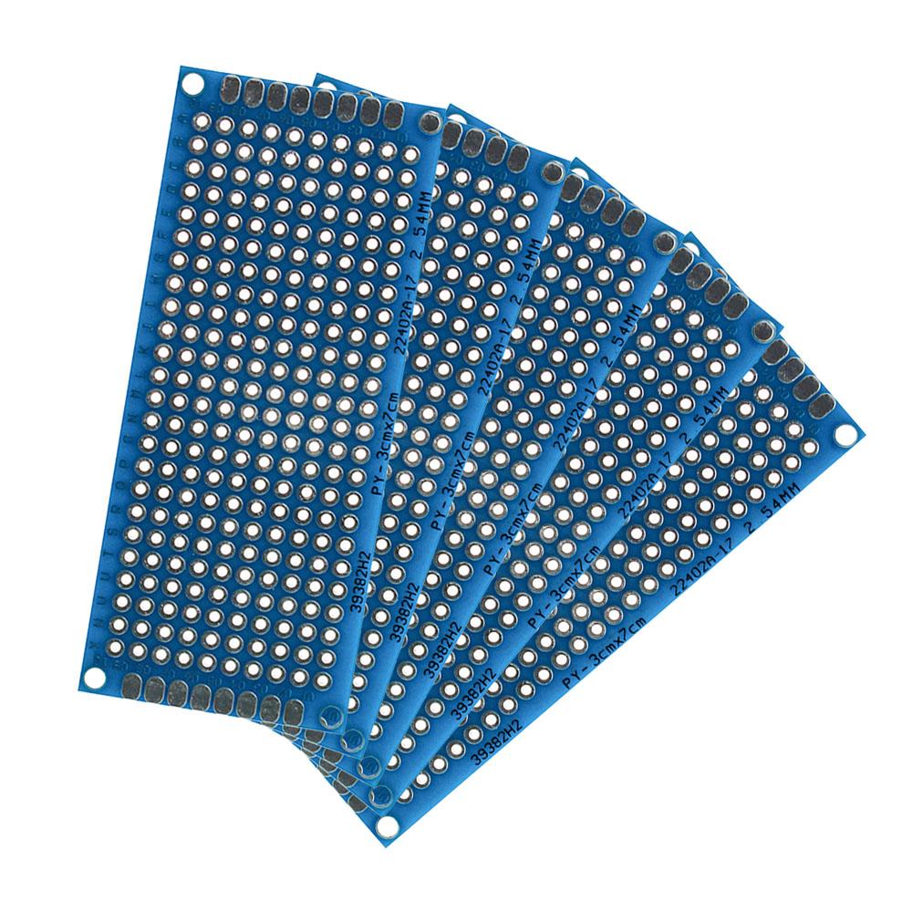 5-40PCS PCB Board Breadboard 2x8 3x7 4x6 5x7 7x9cm Universal PCB Experiment Blue Prototype Circuit Boards Diy Electronic Kit