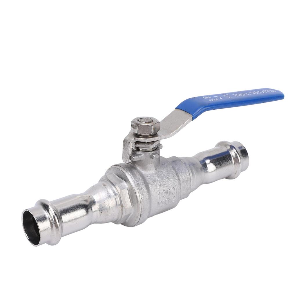 Press Ball Valve 1 2 Inch DN15 304 Stainless Steel Dual Press Connection Ball Valve for Industrial Use