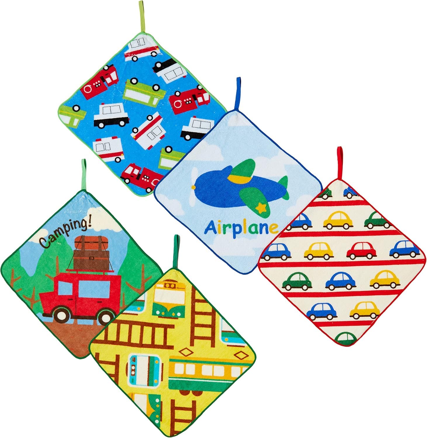 

Набор из 5 полотенец-петлей Marushin Piccolino Good Drive Piccolino 25 x 25 см для подготовки к входу в детский сад для мальчиков начальной школы 0165007100 Товары,