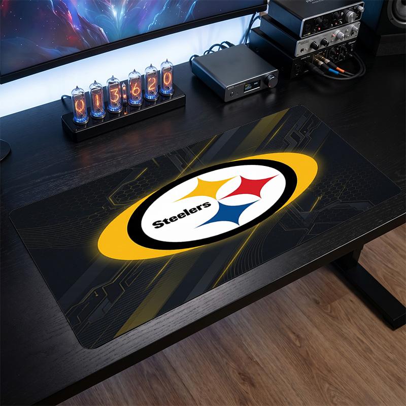 Pittsburgh Steelers Pattern Mousepad Anti?Slip Rubber Desk Pad For Gaming Working Desktop Decoration