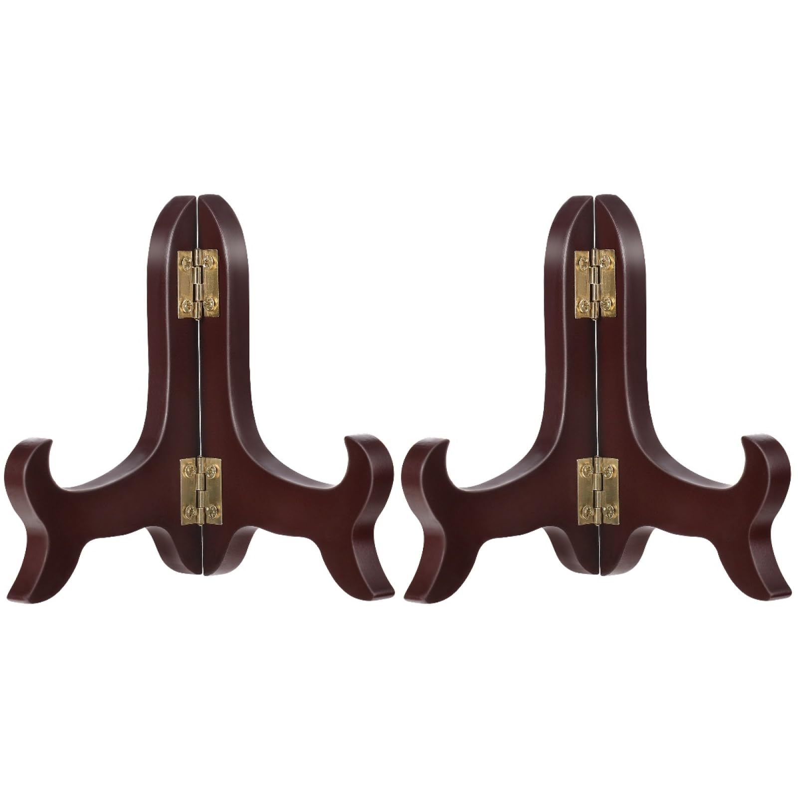 

ledmomo 2pcs Wooden Plate Dish Picture Frame 10cm Vertical Plate Plate Diameter Wooden Lacquer Display Stand Stand, Stand, Stand, Holder, Foldable,