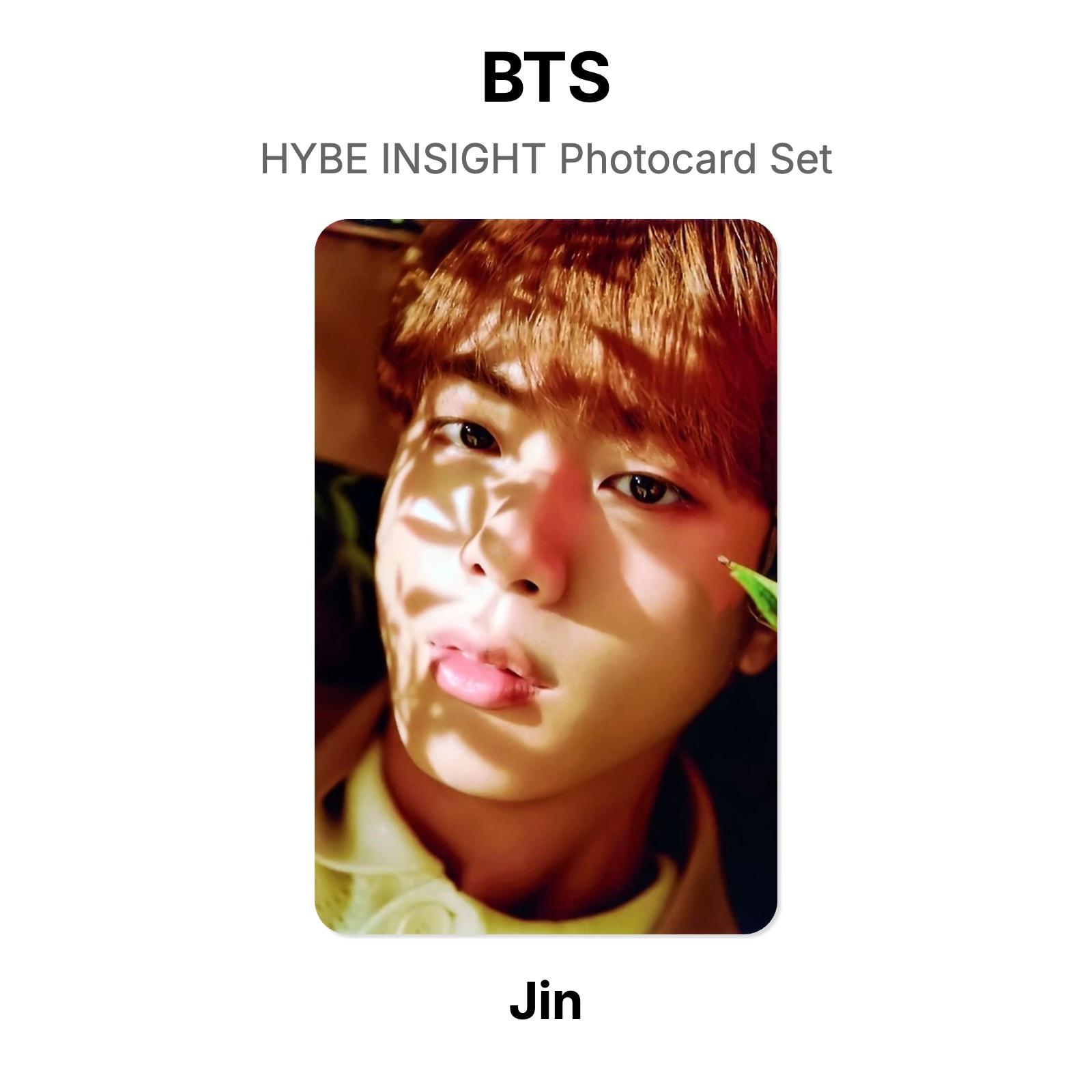 BTS HYBE INSIGHT Photocard Set Official Photocard Jin