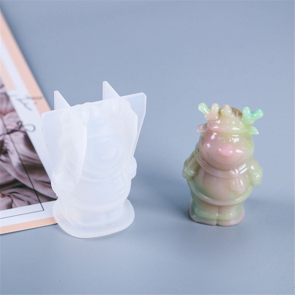 Elk Xmas Tree Crystal Resin Mold Epoxy Resin Molds Jewelry Making Tools Christmas Silicone Mould