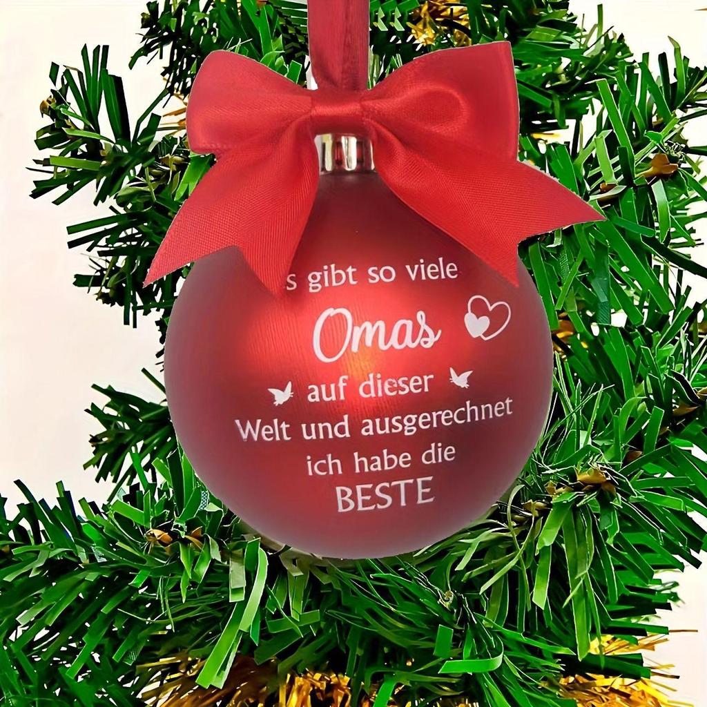 Zibei Christmas Tree Balls: In Memory of Dear Grandparents