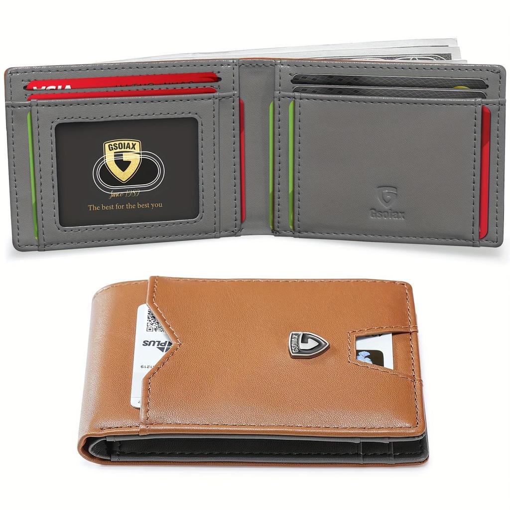 Men's Card Holder Wallet with Money Clip - Minimalist Style, Creative Gift