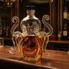 Oktopus Whiskey Flasche, Lustiger 3D Glas Tier Karaffe, 320ml Einzigartiger Alkohol Spender für Hausbar Dekoration, Neuheits Geschenk für Männer Papa Ehemann