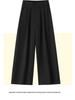 Urban Tencel Acetate Wool Elastic-Waist Wide-Leg Pants - Lazy Style