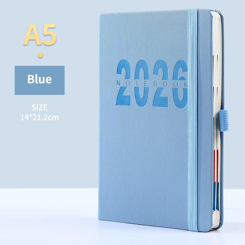 High-Quality 2026 Planner Notebook Daily Weekly Monthly Calendar Planner A5 Size With Faux Leather Cover For Business Student