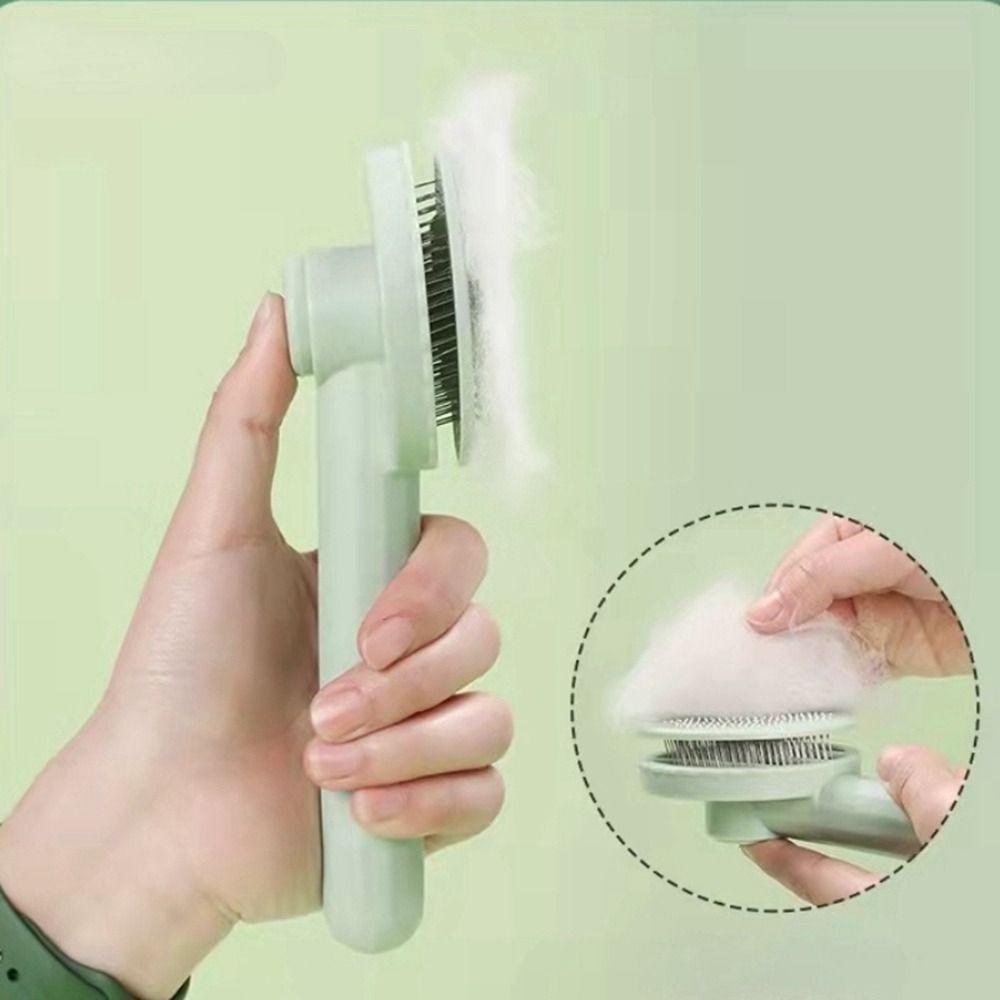 Pet Accessories Self Cleaning For Cats Dog Massager Scraper Hair Remover Pet Comb Cat Brush