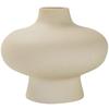 Cream Style Ceramic Vase for Home Office Decor with Hydroponic Dried Flower Arrangement Handicraft