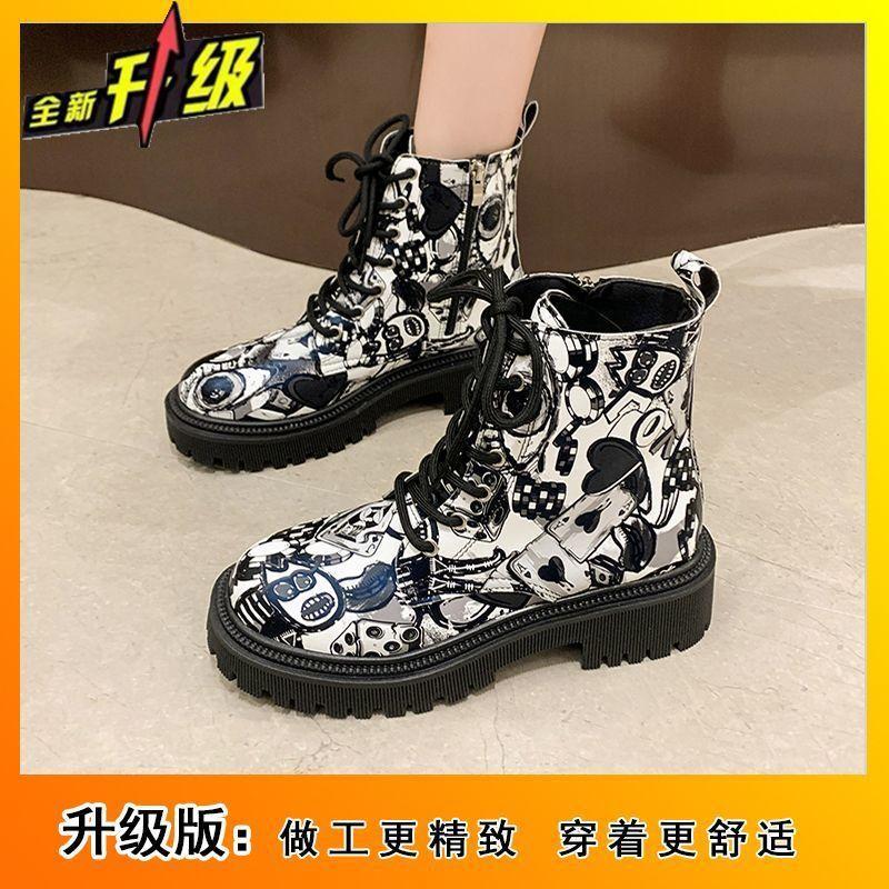 Versatile, Comfortable and Fashionable Outer Wear Women's Short Boots 2025 Autumn and Winter New Thick-soled Casual Warm Martin Boots Women