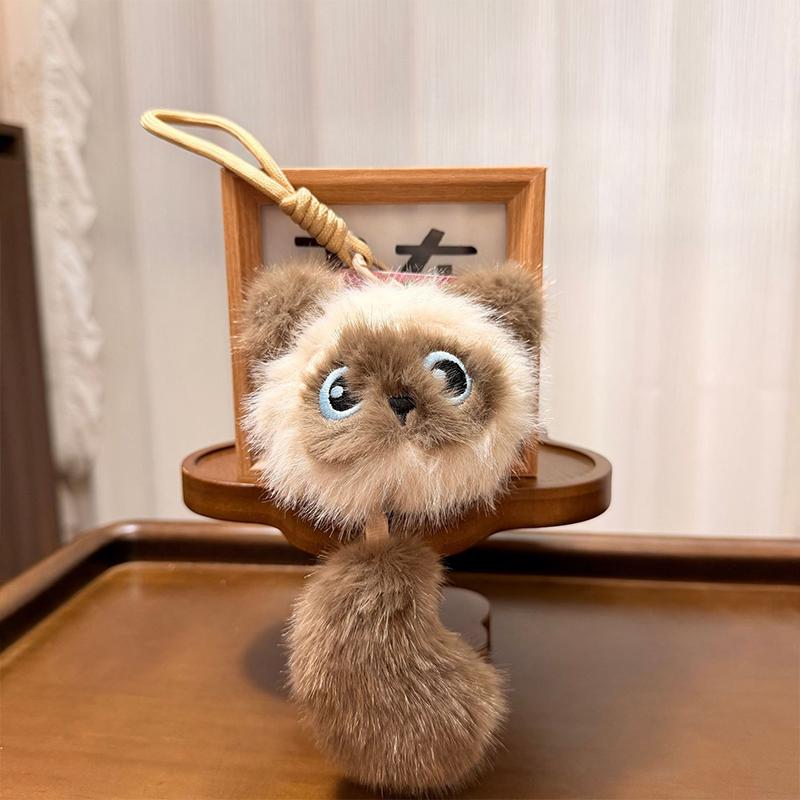 

Cute Cat Plush Doll Toy Pendant For Women Backpack Car Hangings Ornament Accessories Gifts A2