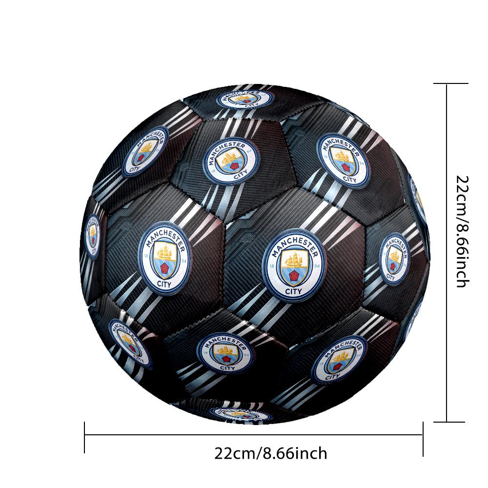 Pallone da calcio tema Manchester City Taglia 5 Pallone da calcio Tocco Morbido Pallone da calcio professionale per allenamento per sport all'aperto