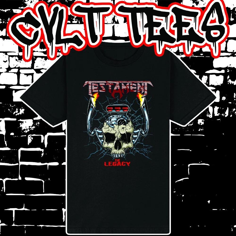 Men s and Women s T-shirts Testament The Legacy Band Tee 100% Cotton S
