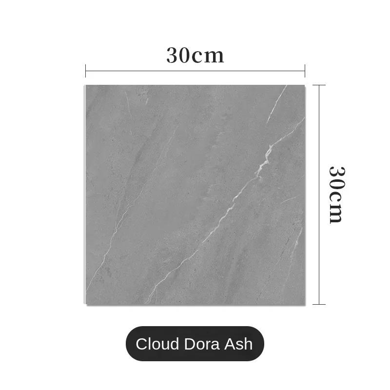 PVC Imitation Marble Wall Stickers Self-adhesive Floor Stickers Waterproof Bathroom Living Room Decoration Decals 30*30cm