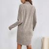 Women's 25th Anniversary High Neck Knit Dress - Autumn/Winter Fashion