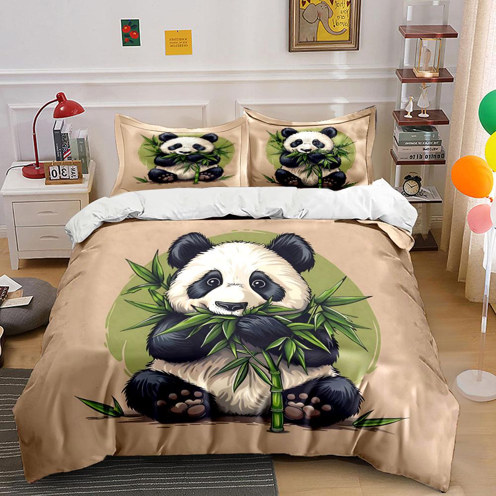 Charming Panda Paradise Dreams. Bedding Sets Duvet Covers Pillowcases(1* Duvet Cover 2* Pillowcases Without Duvet Insert)