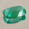 Natural Flawless Green Parti Sapphire Loose Cushion Shape Gemstone 21x14 MM