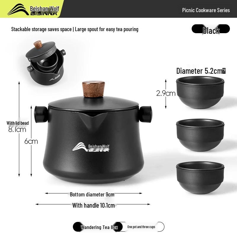Beishan Wolf Portable Camping Tea Set