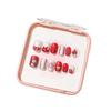 Bowknot Fireworks Kids Cartoon Fake Nails Gilded Cat Eyes Kids Fake Nail Extension  Student
