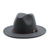 Unisex Wool Felt Fedora Hat for Men Women, Coffee Color Autumn Winter Jazz Cap, European American Fashion Top Hat