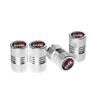 4pcs Car GR Sport Wheel Tire Stem Air Valve Caps Racing GR86 Plug Auto Accessories (Red)