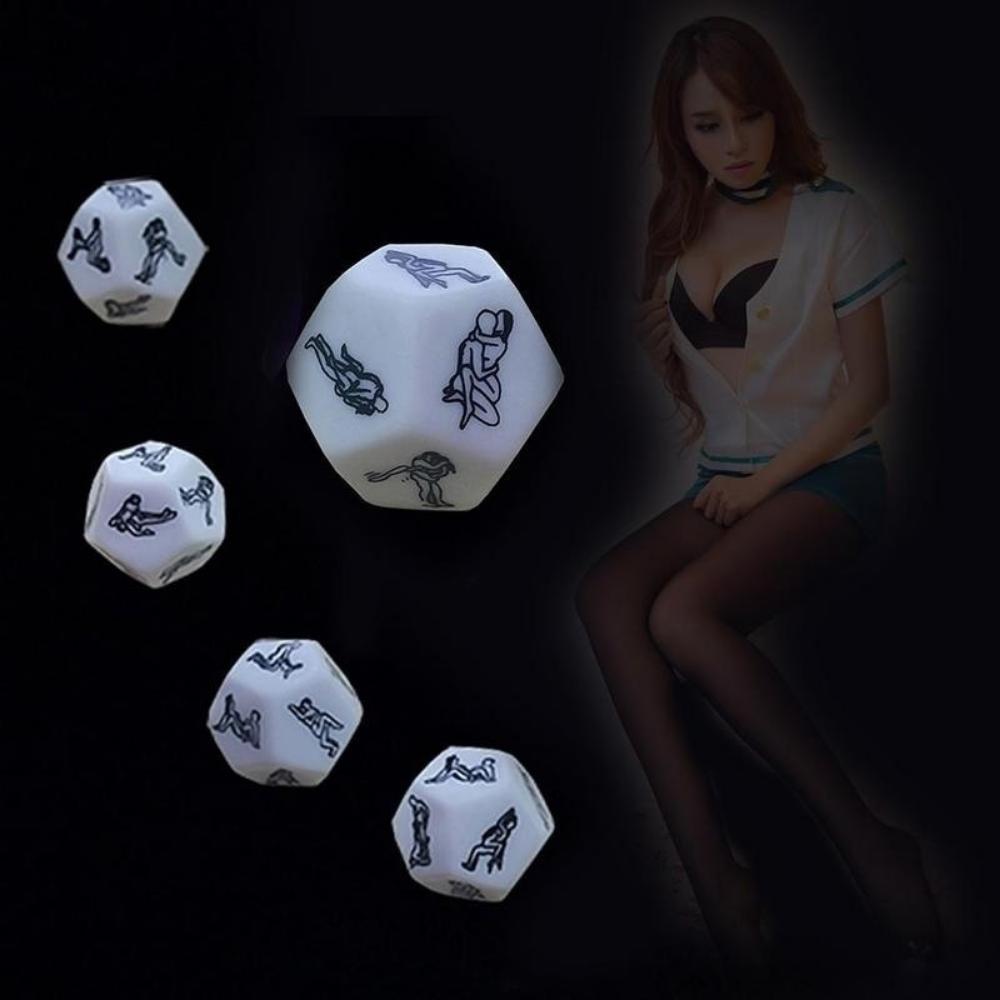 Women and Men Sexy Toys 12 Valentine Couple Face Fun Dice Posture Adult Toys for Couples