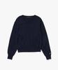 PLAC V-Neck Reverse Detail Knit Navy