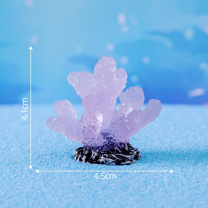 Luminous Coral Micro Landscape Artificial Coral Resin Ornaments For Fish Tank Aquarium Accessories Decorations Home Decoration