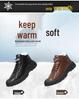 Men's Fleece Lined High Top Leather Shoes: Casual Winter Outdoor Snow Boots