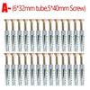 10/30Sets Metal Expansion Tube Pipe Self Tapping Screw Drilling Plug Solid Serrated Thorny Wall Anchor Expansion Bolt Fasteners