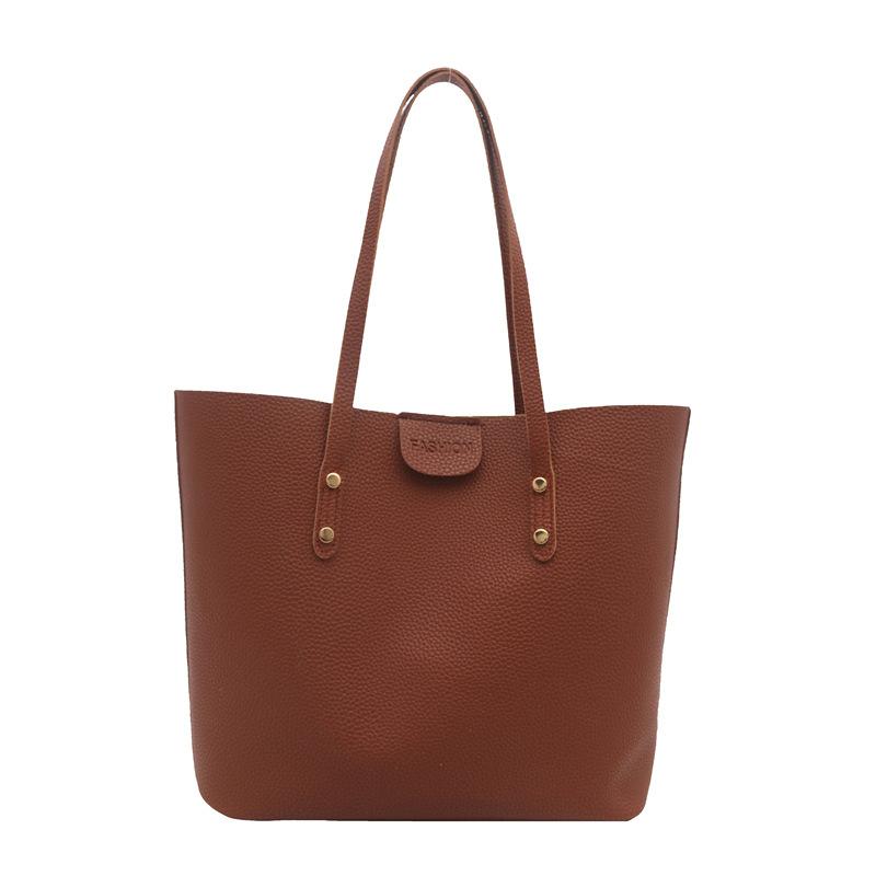 High-end Mother and Child Bag for Women with Large Capacity Simple and Fashionable Shoulder Bag Trendy Commuting Toy Bag