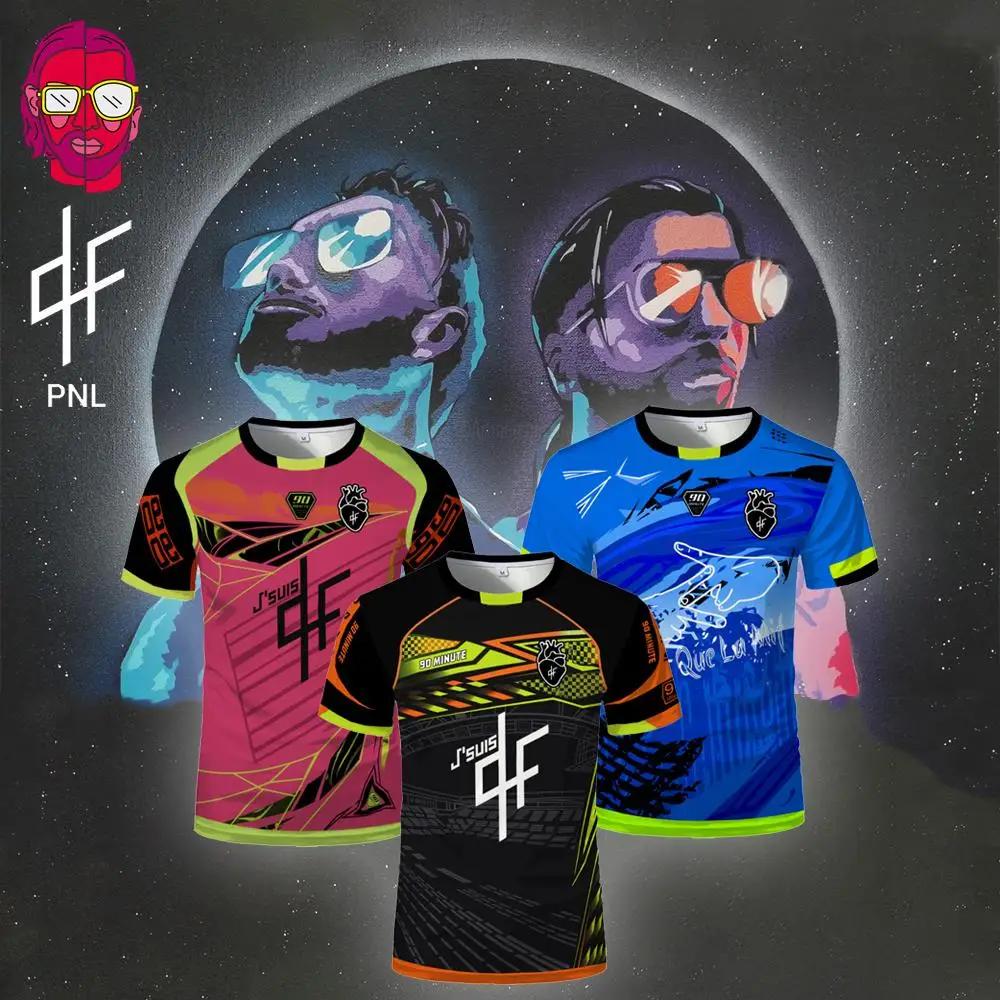 

PNL Maillots 90Minute Jersey Printed Breathable Football Training T-shirt Men s And Women s Trendy Short-sleeved Crew Neck Tees 6XL