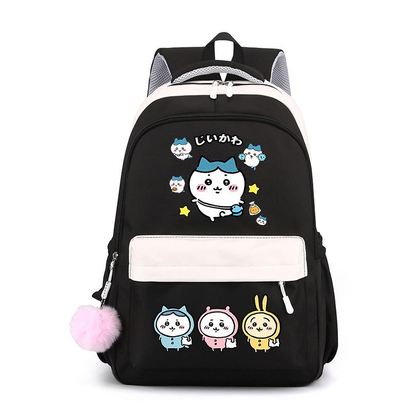 Jiyika wow cute expression bag schoolbag junior high school student backpack men and women lightweight new backpack