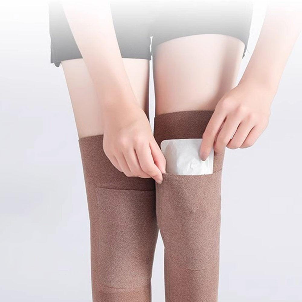 Insert Pocket Knee Sleeves Non-Slip Fabric Knee Warmer Sleeves Thermal Knee Warmers Winter Warmth