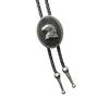 Eagle Head Bolo Tie Women Men Unisex Vintage PU Leather Necktie Rope Tie Neck Jewelry Rodeos Tie for Formal Theme Party