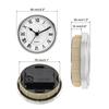 Uxcell Quartz Clock Insert  Round Quartz Movement Miniature Clock Fit 78mm/61mmDiameter Hole for Replacement Home 1/2 Pcs