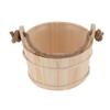 Balde de sauna 6L SPA Acessório para sala de vapor Barril de madeira de alta capacidade para chuveiro Piscina