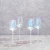 2pcs Glasses Glass Cup Wine Glasses Nordic Style Crystal Glass U-type Decanter Household Rainbow Wine Decanter Kitchen Supplies