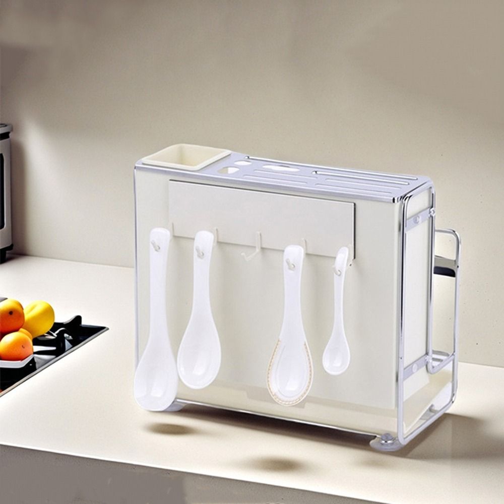 Large Capacity Chopstick Bucket Carbon Steel Cooking Utensil Holder Kitchen Cutter Rack  for Home