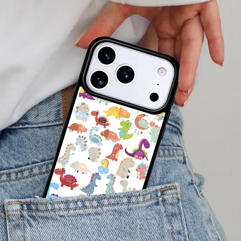 Süße Dinosaurier Baby Handyhülle für iPhone 16e 15 14 13 12 17 Pro Max Plus Air 17pro Hülle Coque