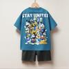 Kids Loose Costume Two Piece Sets Summer New Boys And Girls Sport Clothing Children Casual Colthes Printed Trendy Sets