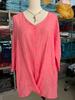 Women's Solid V-Neck Pullover Button Down Short Sleeve Shirt Casual Top Lightweight Tops