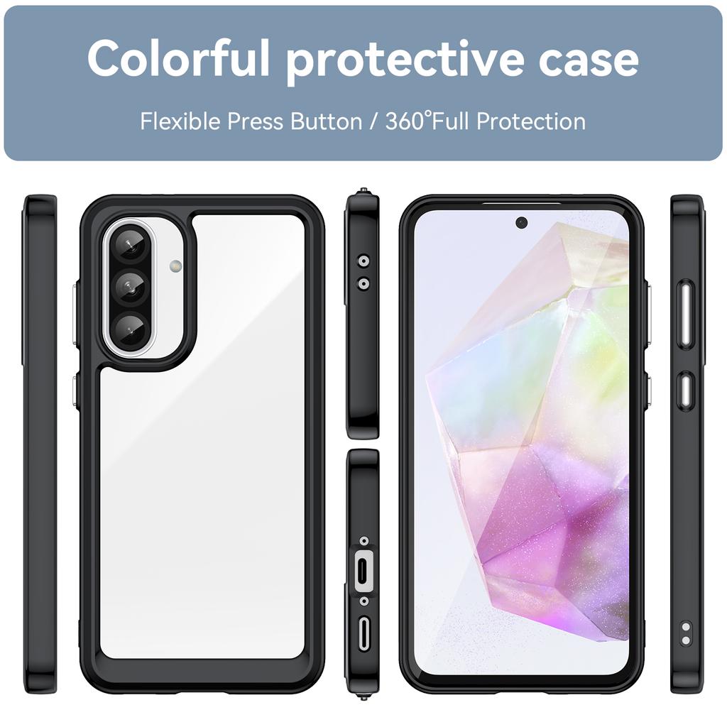 Pro Samsung Galaxy A36 5G Pouzdro TPU+Akryl Ochranný Průhledný Kryt na Telefon